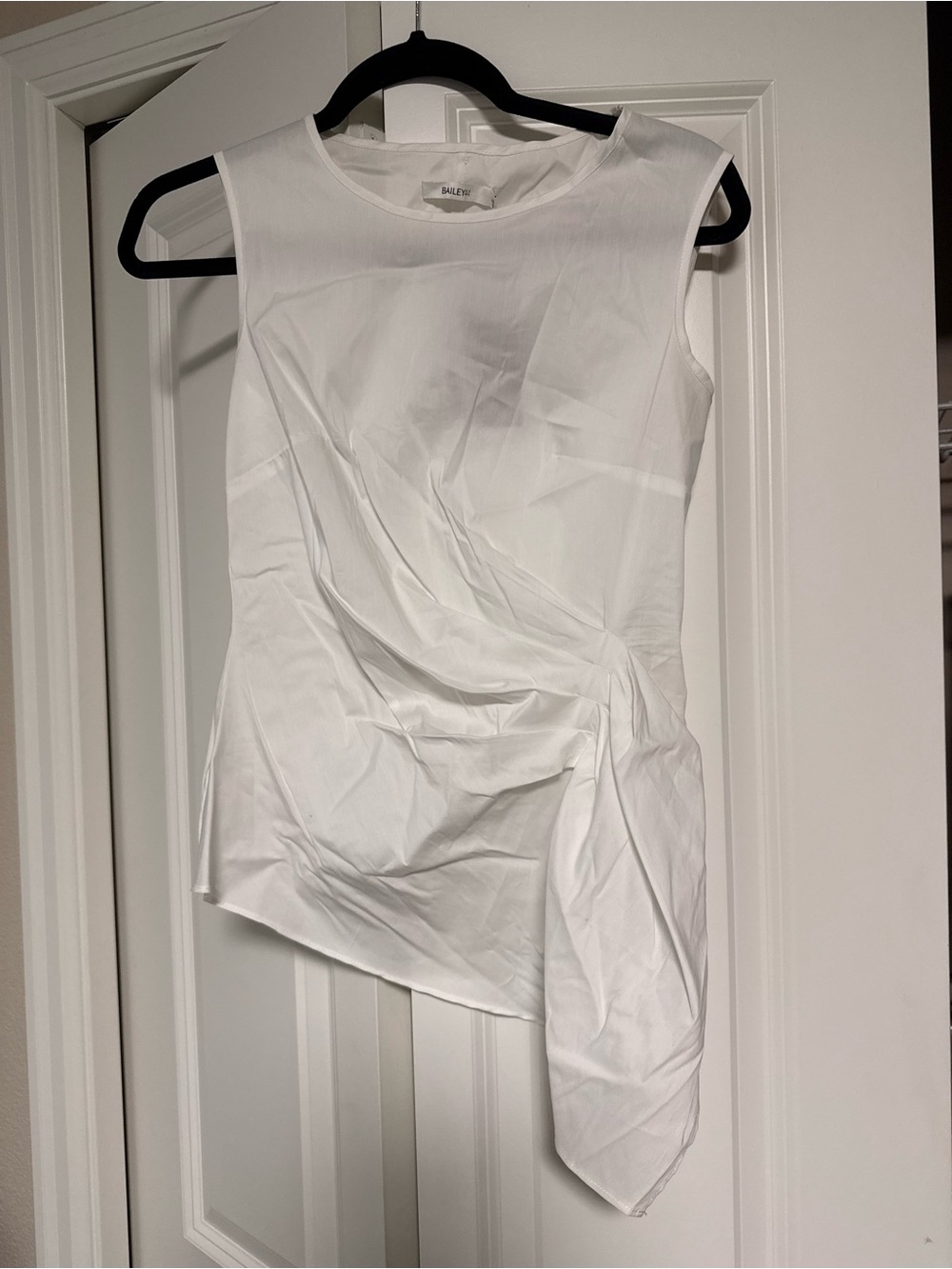 Bailey 44 White Asymmetric Sleevel